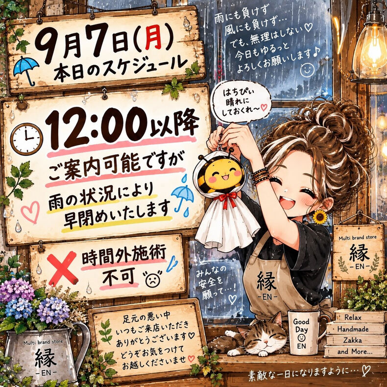 画像4506：今日は大雨予報☔️